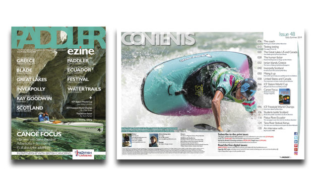 The Paddler Early Summer issue 48 contents