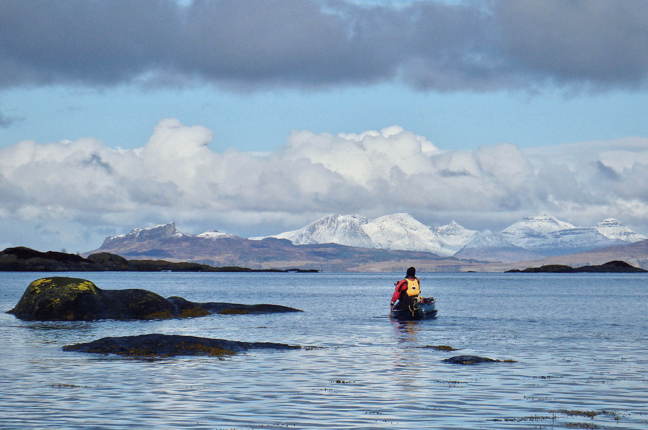 Angela on Loch Moidart. Photo : Adam Evans