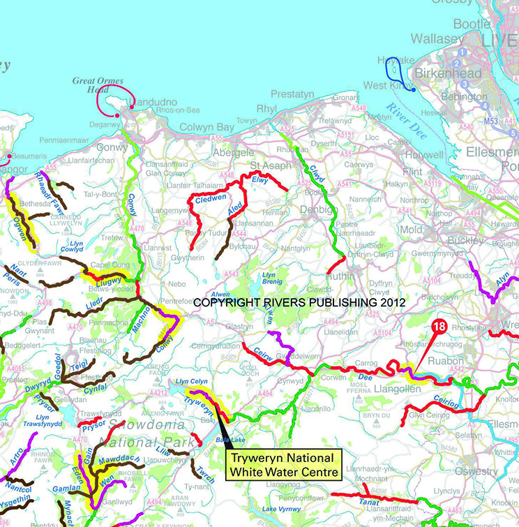 Canoe and Kayak Map of Britain