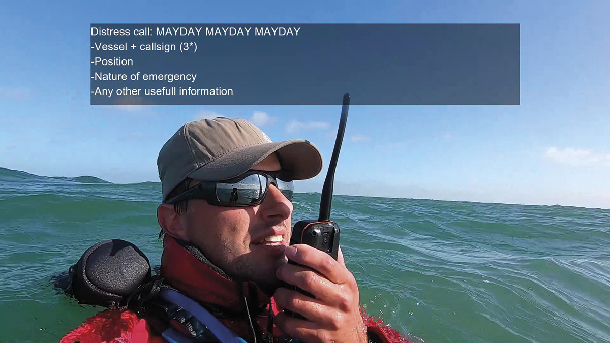 vhf radio mayday call