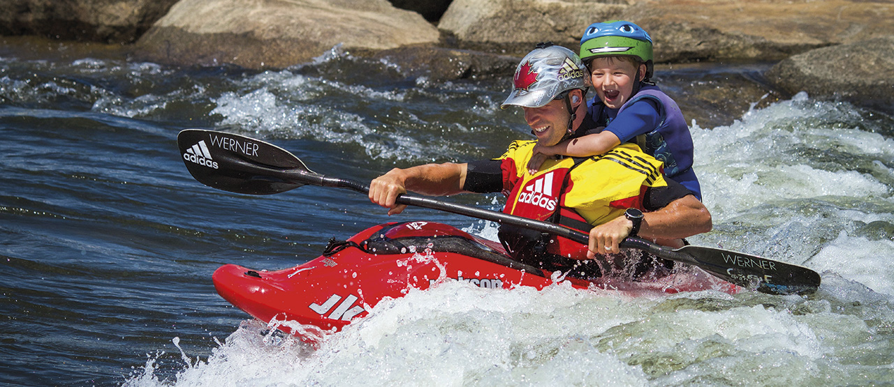 Nick with Tucker on the Ottawa River. Photo: Emily Jackson