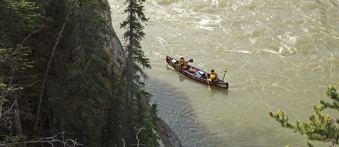 Aerial view of five finger rapids