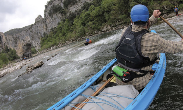Ray Goodwin’s paddling the Ardeche