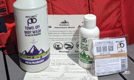 Pits and Bits Towel Off body wash and shampoo