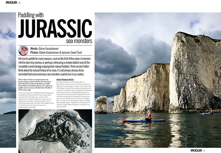 Paddling the Jurassic Coast by Elaine Farquharson