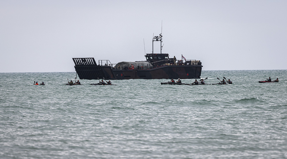 Royal Marines crossing the Channel