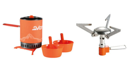 Vango Ultralight Heat Exchanger Cook Kit and Vango Atom Stove