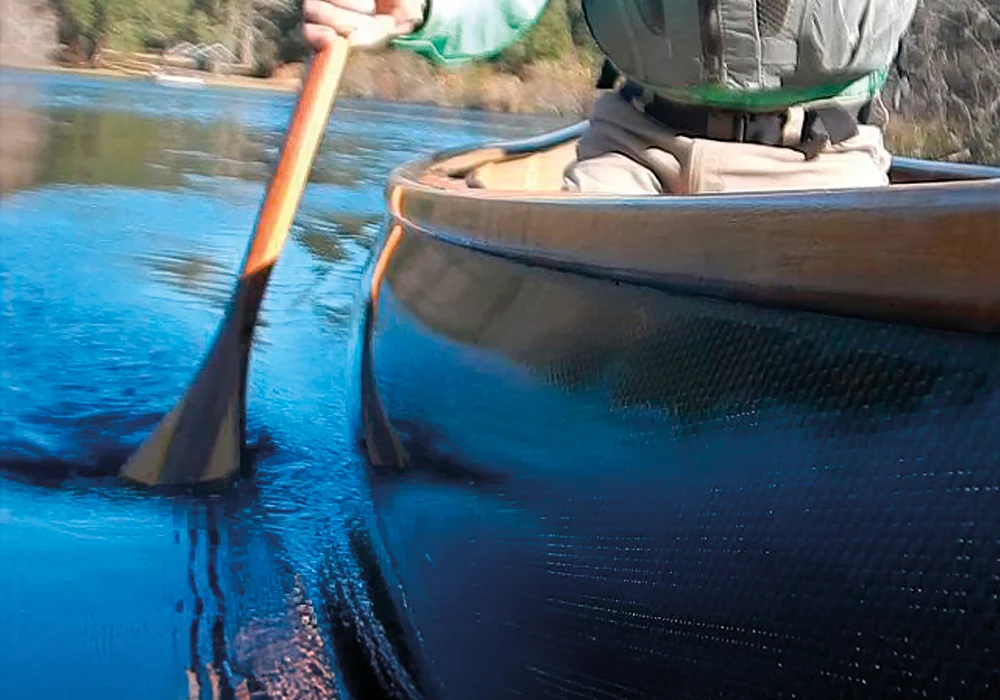 Turbulence after the blade enters the water