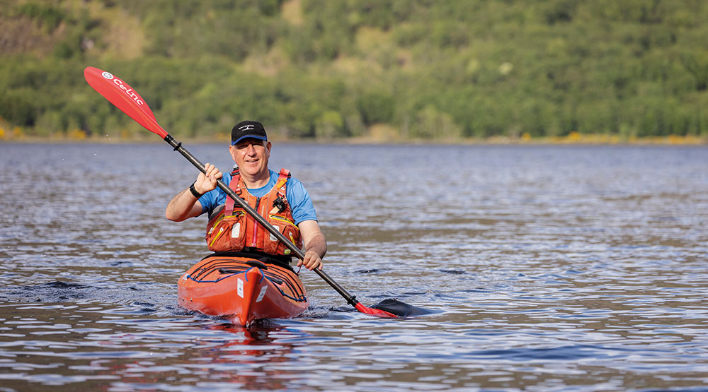 Cory Jones on Loch Maree