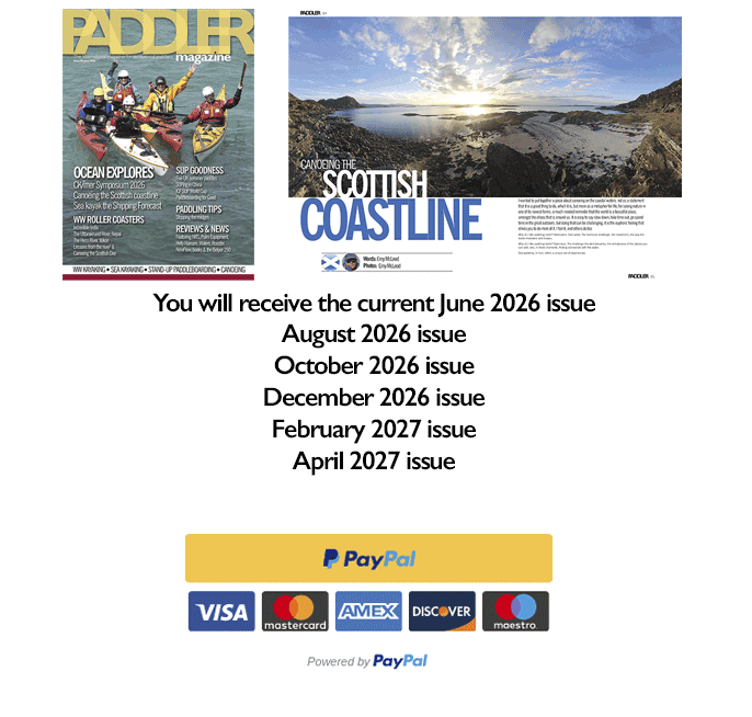 Paddler magazine annual subscription
